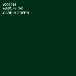 #003018 - Cardin Green Color Image